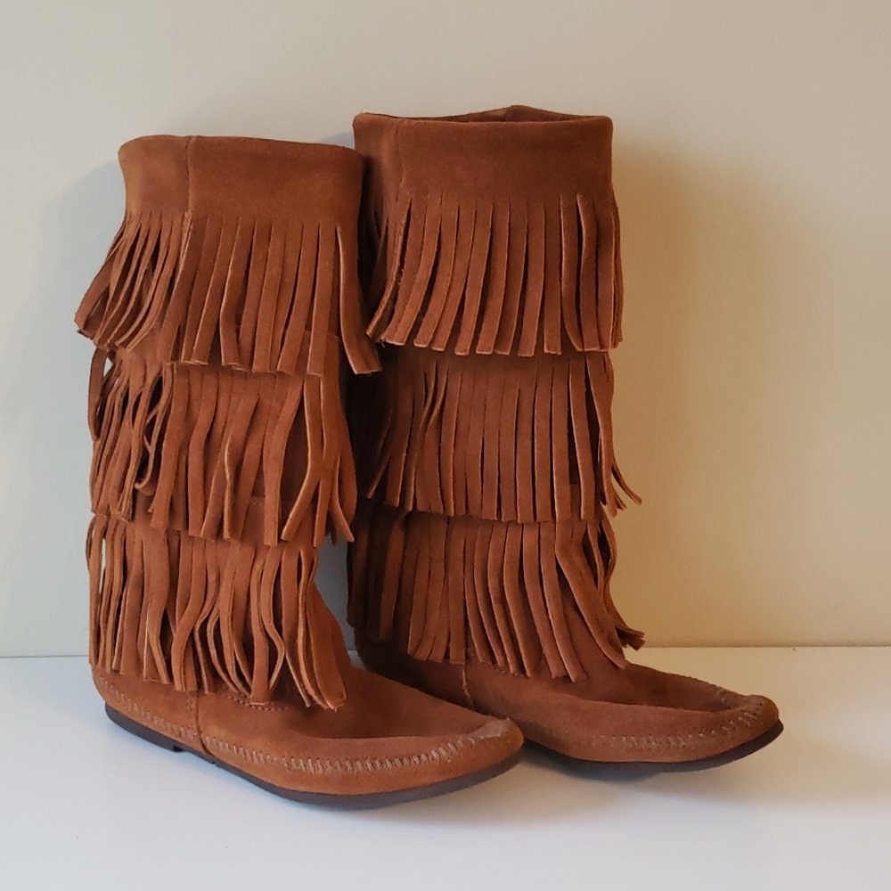 Minnetonka 3-Layer Fringe Boot - image 1